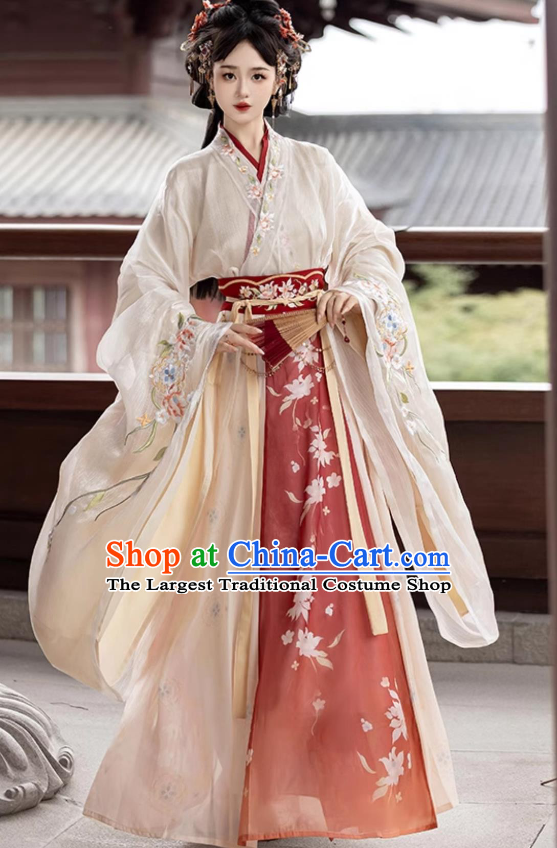 Chinese Traditional Hanfu Dress Jin Dynasty Noble Lady Clothing Ancient China Princess Costume Complete Set