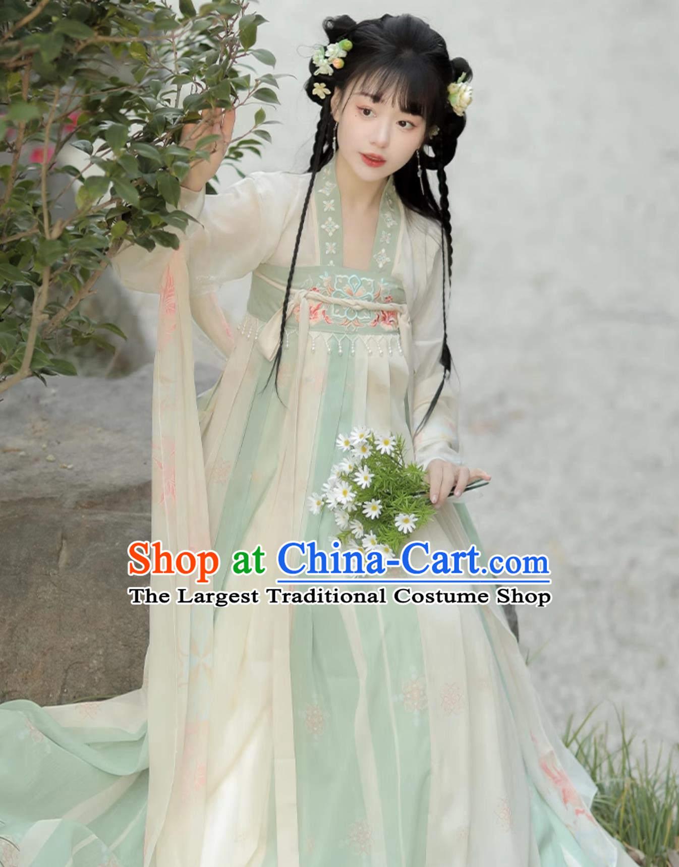 Chinese Tang Dynasty Palace Lady Clothing Ancient China Princess Costume Traditional Female Hanfu Dress