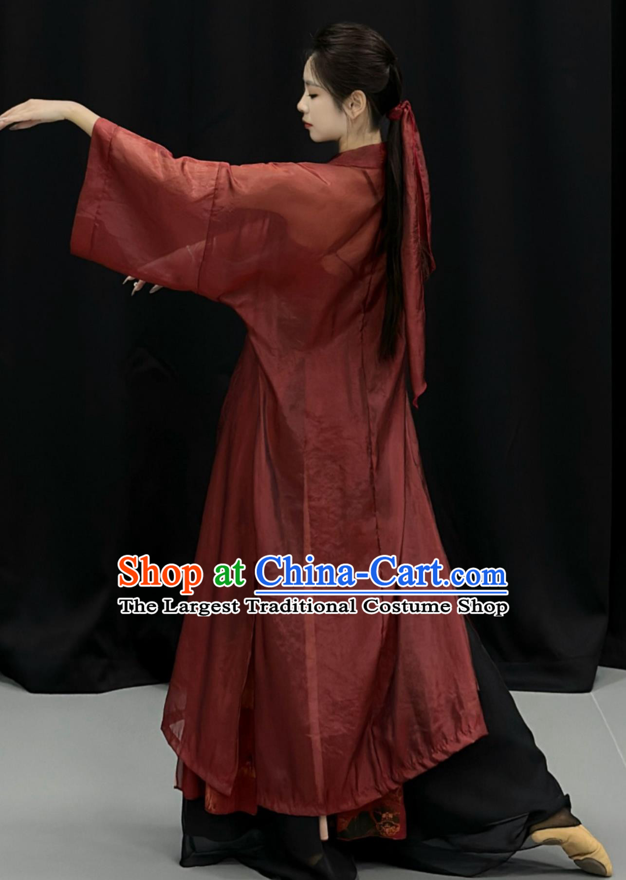 Top Jazz Dance Clothing Woman Solo Dance Qipao Dress Chinese Classical Dance Costume
