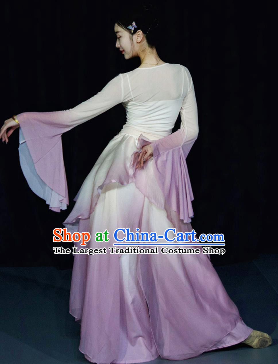 Zui Jing Bo Stage Performance Pink Dress Chinese Classical Dance Costume Women Group Dance Clothing