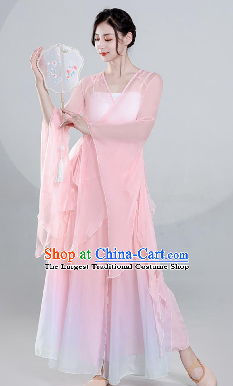Top Women Group Dance Clothing Stage Performance Pink Dress Chinese Classical Dance Costume