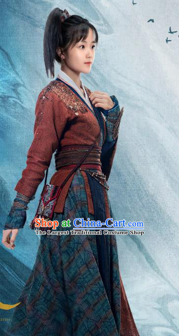 TV Drama Mirror A Tale of Twin Cities Zhong Zhou Young Lady Na Sheng Clothing Chinese Ancient Civilian Girl Costumes