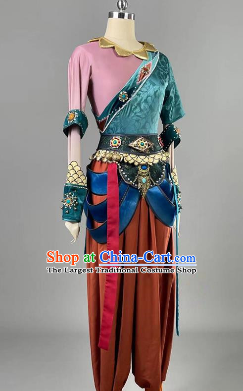 Classical Dance Wall Covered Lotus Awards Dance Costumes Qiuci Music And Dance Chinese Dance Costumes Stage Performance