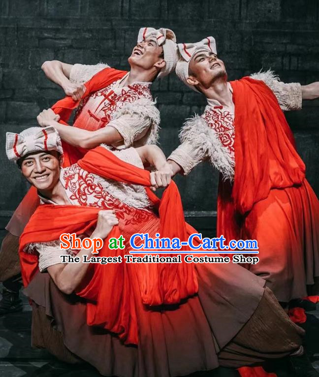 Northern Shaanxi Folk Song High End Dance Performance Costumes Group Dance China Ethnic Costumes Local Characteristic Folk Dance Costumes