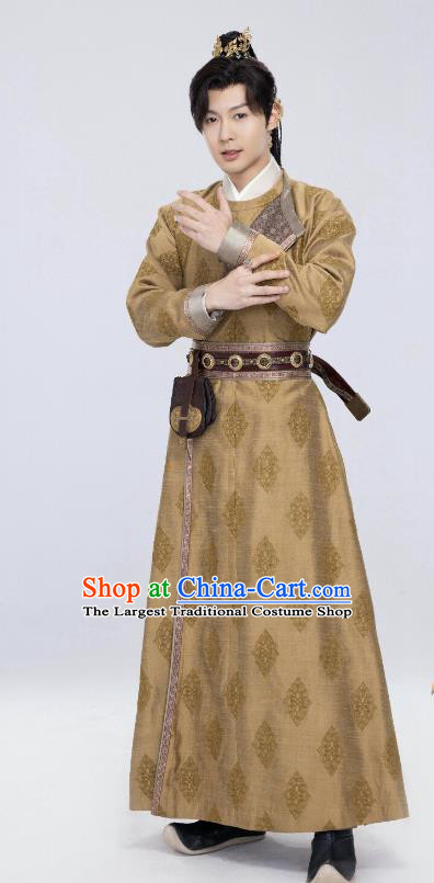 Chinese Ancient Tang Dynasty Swordsman Clothing TV Series Royal Rumours Crown Young Hero Robe
