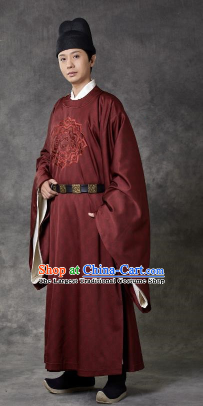 Chinese TV Series Weaving A Tale of Love Court Eunch Pan Qin Hai Clothing Ancient Tang Dynasty Official Robes