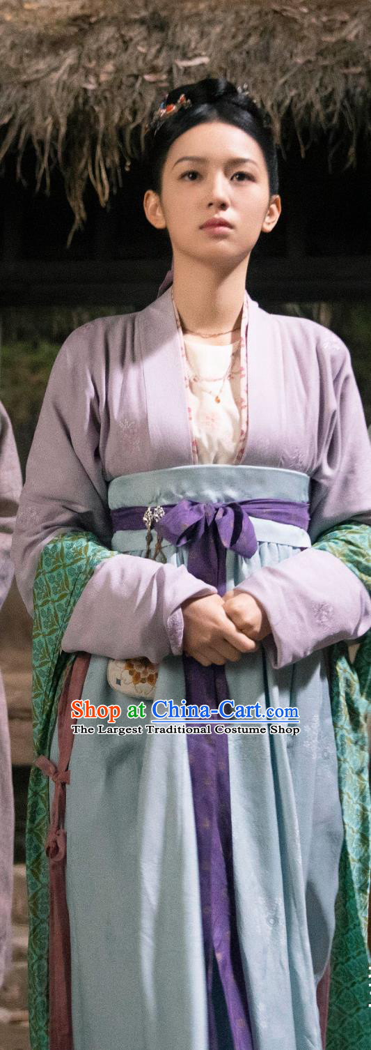 Chinese Song Dynasty Noble Mistress Hanfu Clothing TV Series Scent Of Time Ancient Matriarch Hua Qian Costumes