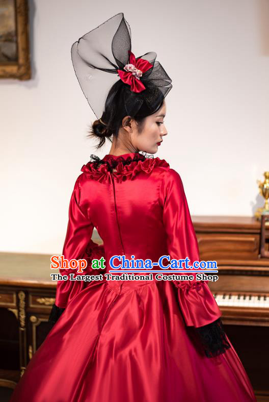 European Style Court Costume th Century British Aristocratic Retro Dark Gothic Dress Photo Stage Clothing
