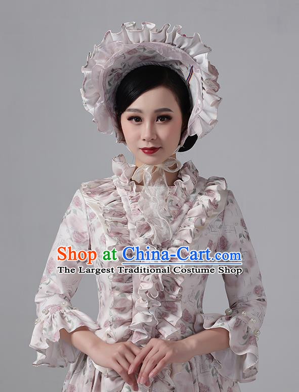 European Style Court Apparel Medieval Retro Victorian Era Evening Dress Princess Floral Clothing