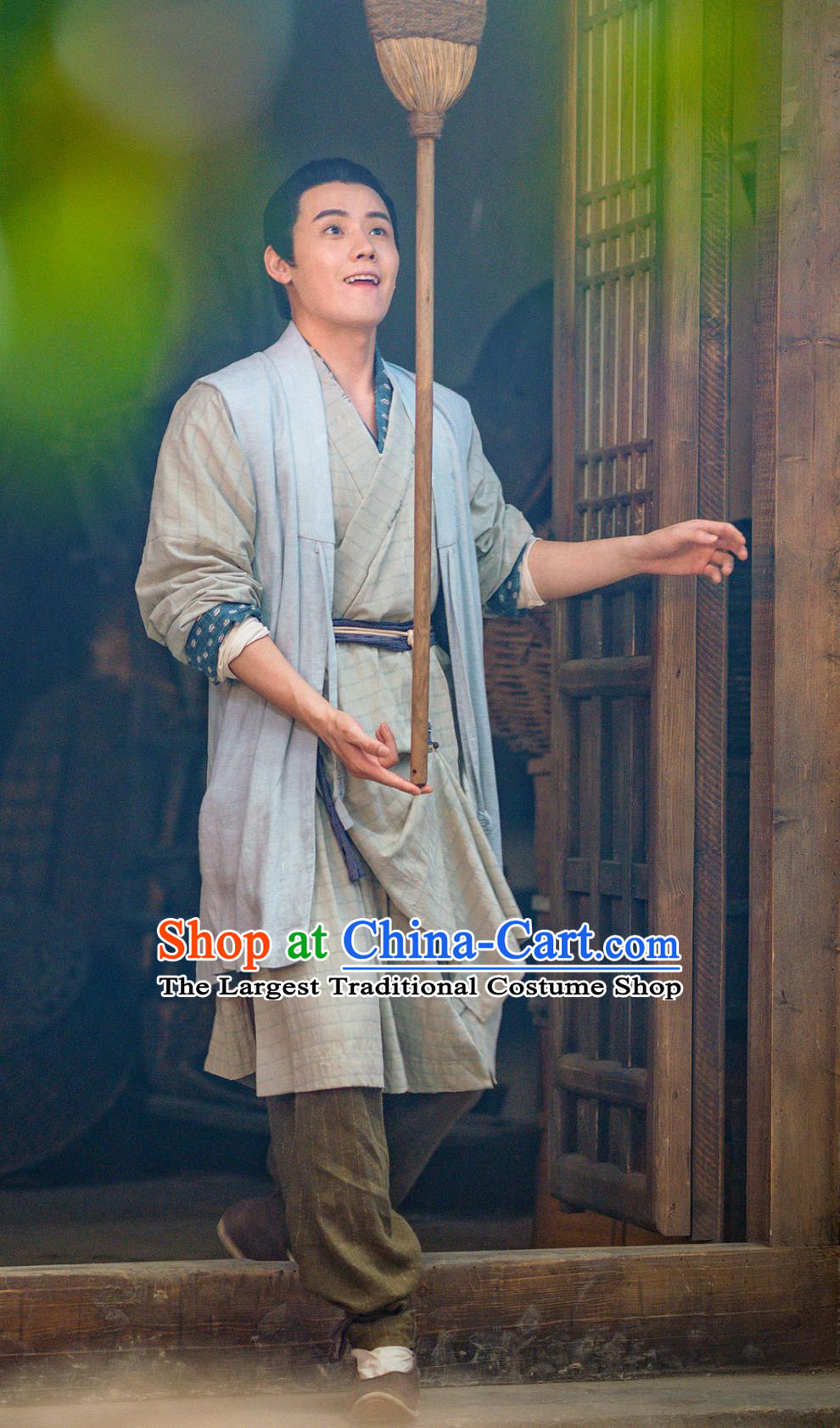 Chinese Ancient Drama 2023 Hilarious Family Warrior Lu Bu Ping Costumes Song Dynasty Manservant Clothing