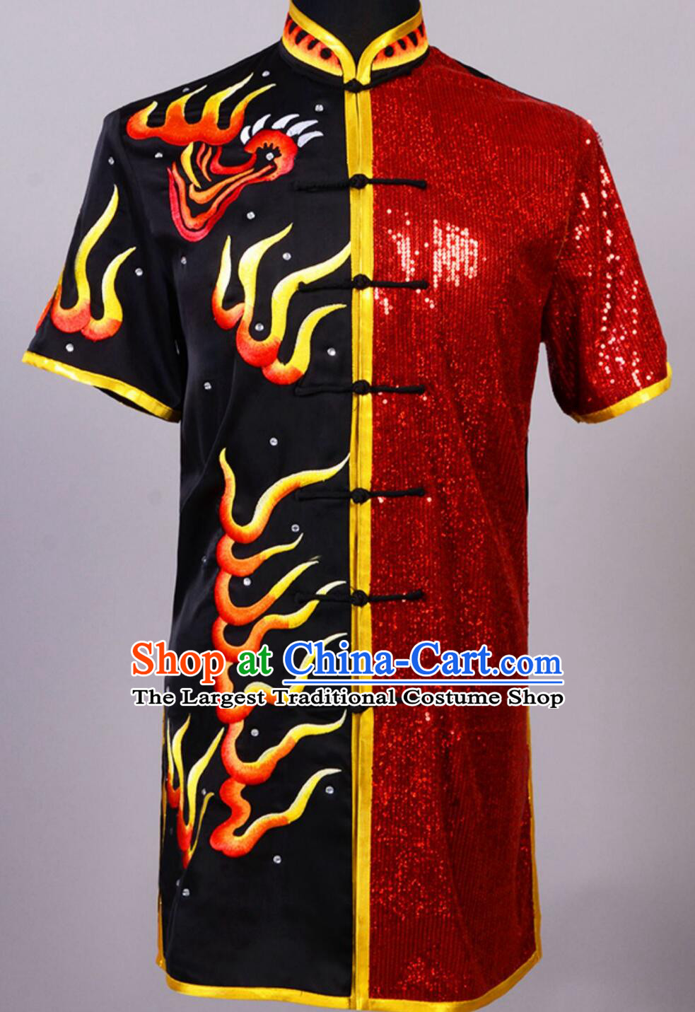 Chinese Martial Arts Changquan Costumes Traditional Kung Fu Training Uniform Professional Wushu Competition Embroidered Tiger Outfit