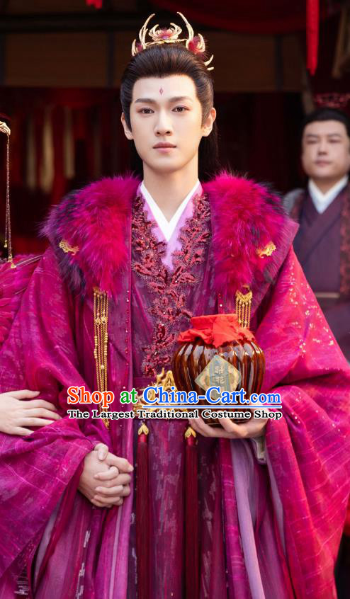 Chinese Ancient Queen Clothing  Xian Xia TV Series The Last Immortal Fox Empress Hong Ruo Costumes