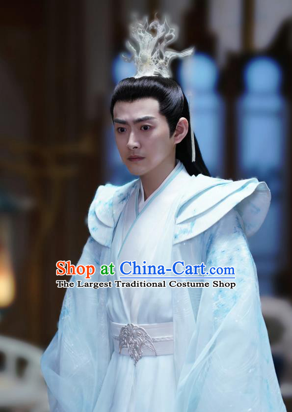 Chinese Ancient Heaven Emperor Clothing  Xian Xia TV Series The Last Immortal Lord Lan Feng Garment Costumes
