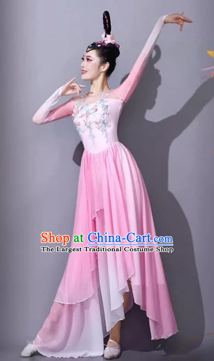 Pink Classical Dance Costume Women Opening Dance Performance Clothing Adult Song Accompaniment Dance Performance Dress