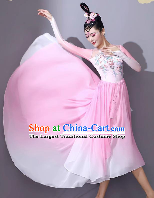 Pink Classical Dance Costume Women Opening Dance Performance Clothing Adult Song Accompaniment Dance Performance Dress