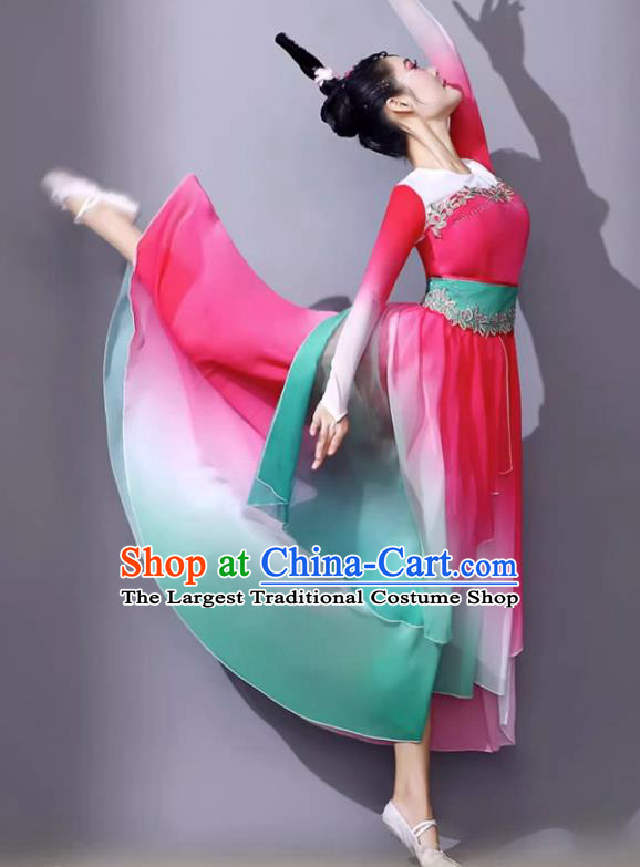Classical Dance Costumes For Women Chinese Modern Opening Gradient Dance Performance Clothing Umbrella Dance Long Dress