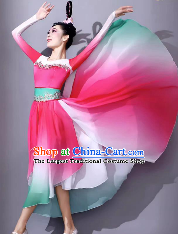 Classical Dance Costumes For Women Chinese Modern Opening Gradient Dance Performance Clothing Umbrella Dance Long Dress