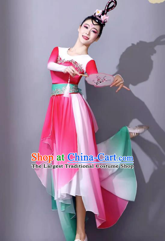 Classical Dance Costumes For Women Chinese Modern Opening Gradient Dance Performance Clothing Umbrella Dance Long Dress