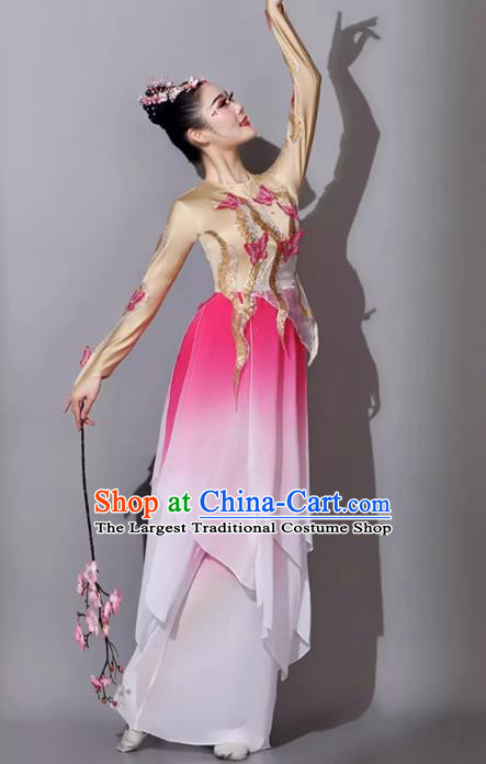 Female Solo Dance Art Examination Dance Dress Wanjiang Classical Dance Performance Costume Chinese Dance Umbrella Dance Pink Clothing