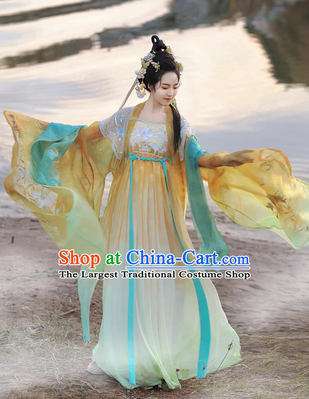 Chinese Ancient Clothing Tang Dynasty Hezi Dress Traditional Hanfu Ancient Princess Fairy Costumes