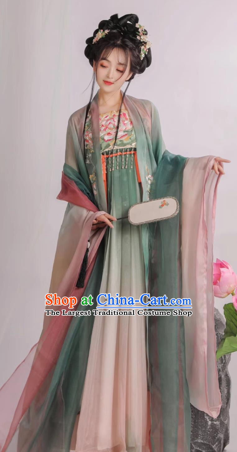 China Ancient Palace Princess Costumes Chinese Traditional Clothing Tang Dynasty Woman Hanfu Dresses