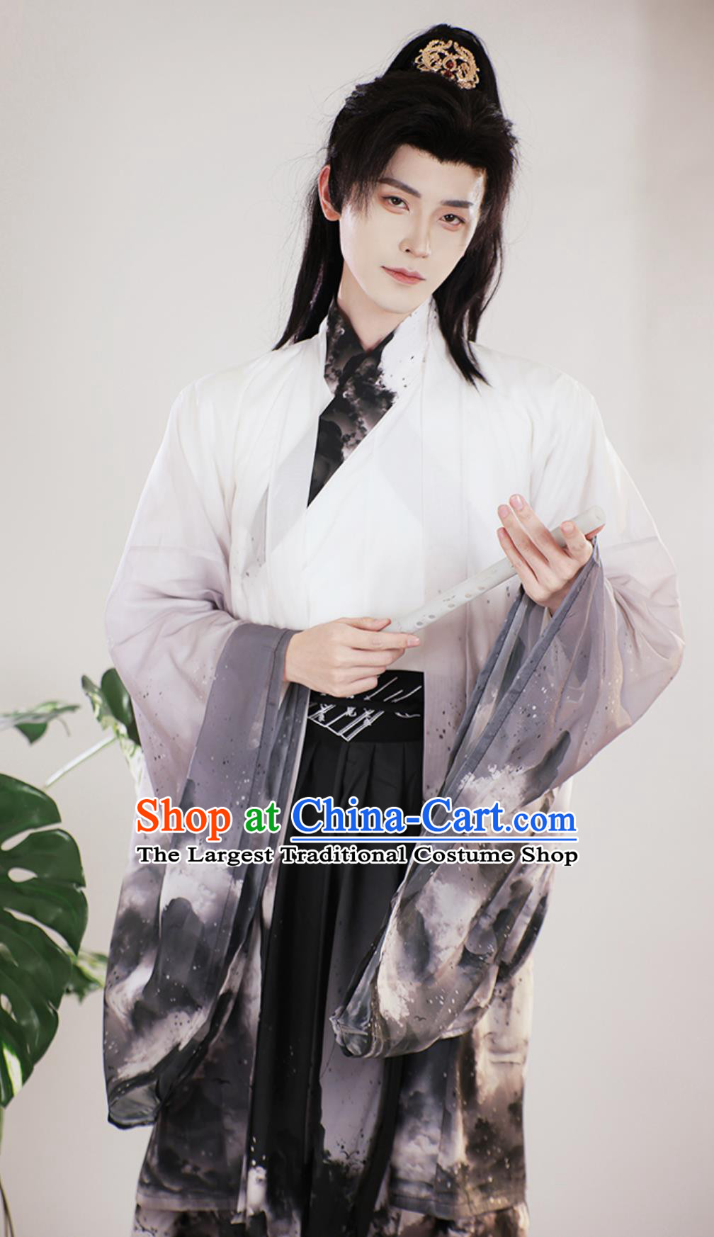China Traditional Song Dynasty Young Childe Costumes Ancient Superhero Ink Painting Outfit Chinese Ancient Clothing