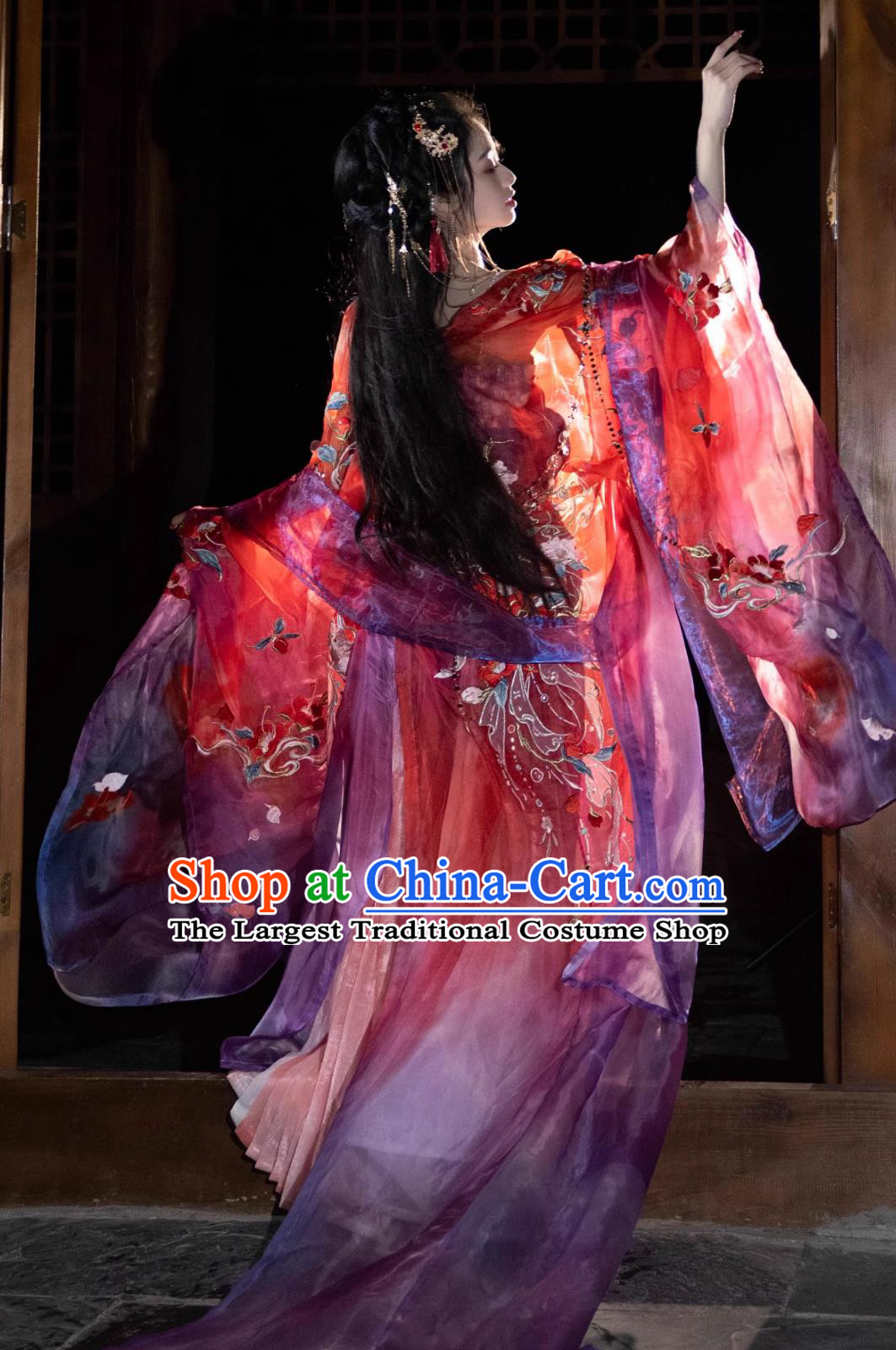Chinese Ancient Princess Costumes Superheroine Embroidered Dress Hanfu Online Shop