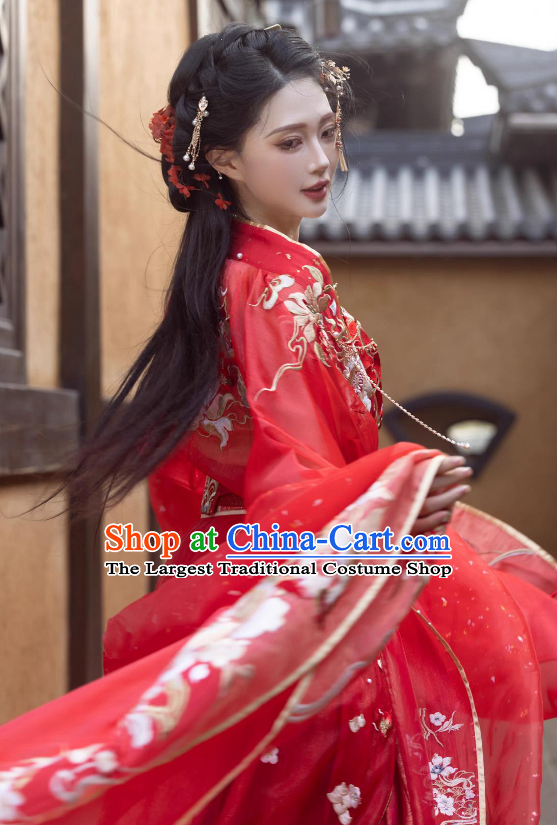 Chinese Ancient Princess Embroidered Garment Costumes Online Shop Hanfu Loong Year Wei Jin Northern and Southern Dynasties Wedding Dress