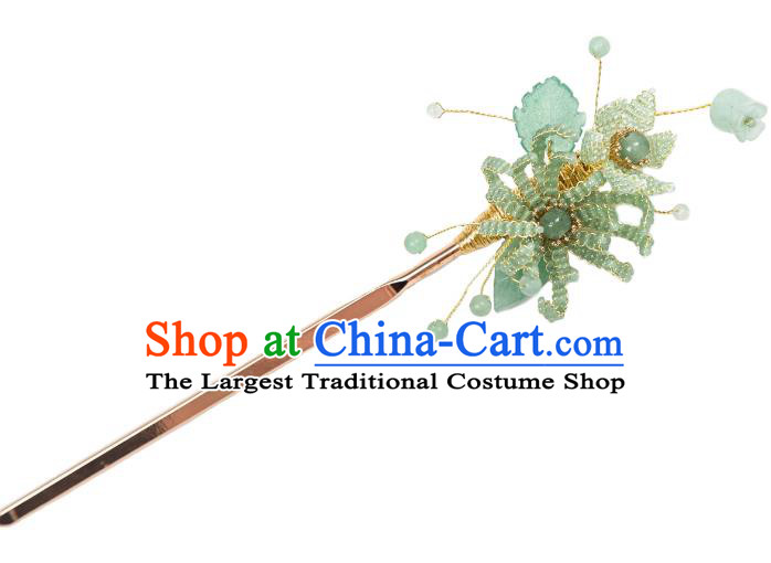 China Retro Qipao Pearl Hairpin Hanfu Hair Jewelry Ancient Princess Headpiece