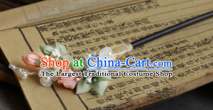 China Ancient Song Dynasty Young Lady Headpiece Retro Qipao Hairpin Hanfu Hair Jewelry