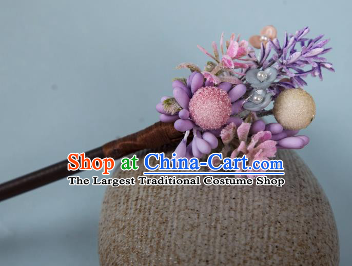 China Hanfu Hair Jewelry Ancient Song Dynasty Young Lady Headpiece Handmade Qipao Hairpin