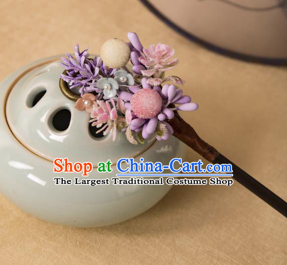 China Hanfu Hair Jewelry Ancient Song Dynasty Young Lady Headpiece Handmade Qipao Hairpin