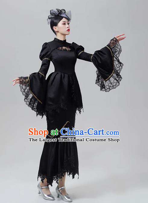 European Medieval Retro Costume Dark Gothic Court Princess Dress Stage Victoria Clothing