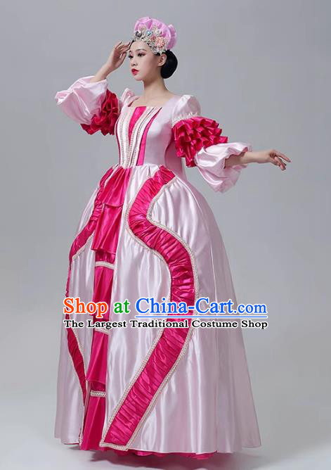 European Style Court Dress Medieval Retro Costume Runway Show Outfit Rococo Drama Photo Shoot Clothing