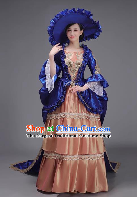 European Court Dress British Medieval Rococo Princess Costume Retro Style Runway Drama Clothing