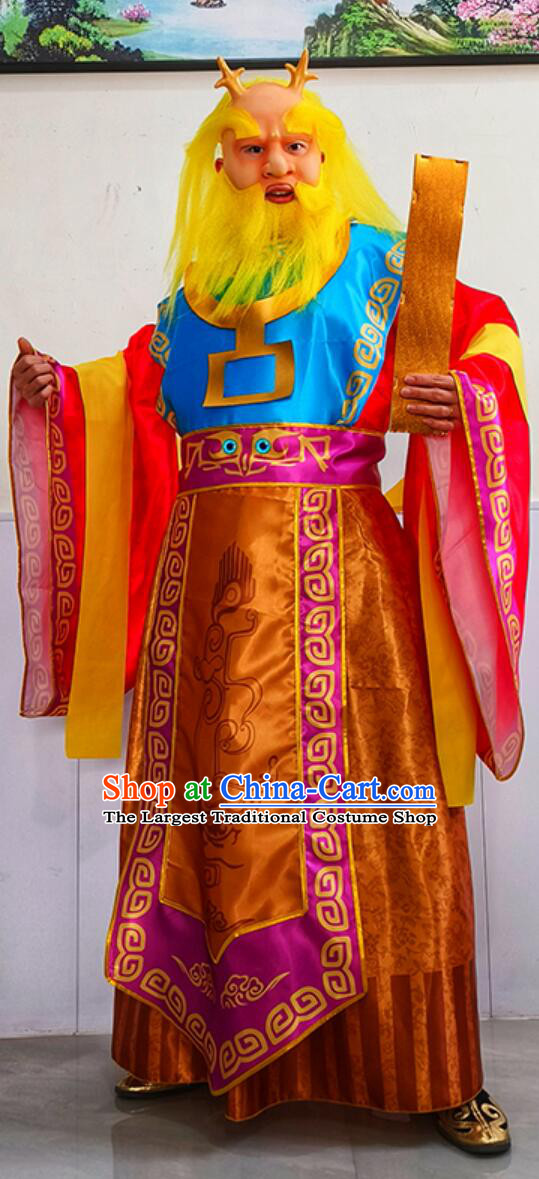 China Drama Journey to the West Dragon King of the South Sea Ao Qin Costumes Halloween Cosplay Clothing