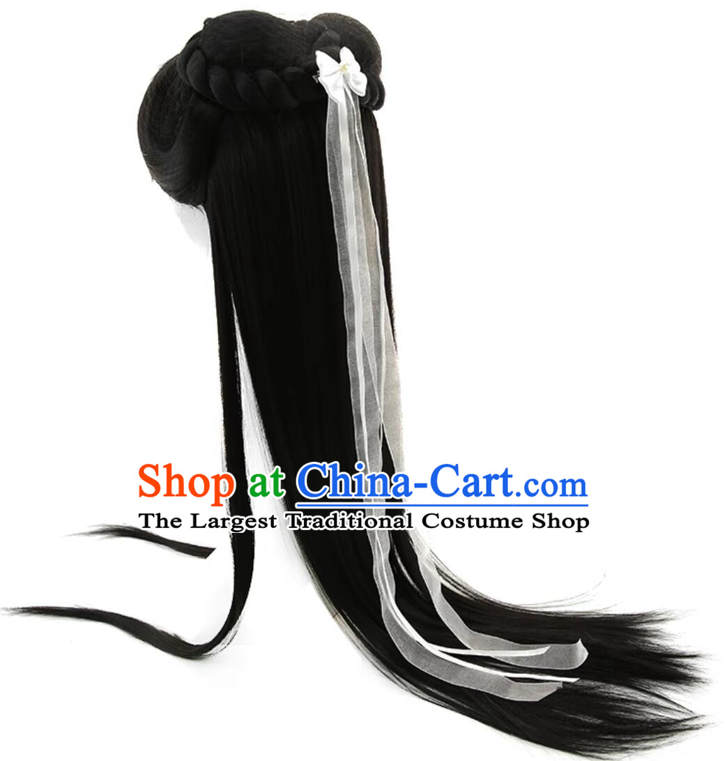 TVSeries Return of the Condor Heroes Xiao Long Nv Hairpiece Ancient Chinese Swordswoman Wig