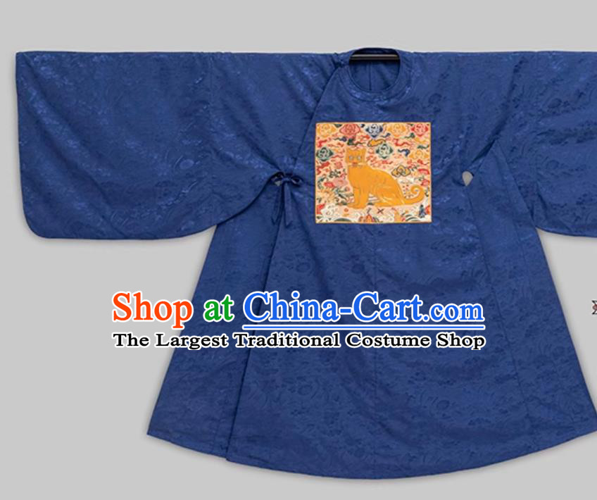 Ancient Chinese Sixth Rank military Official Costume Traditional Hanfu Ming Dynasty Military Officer Robe