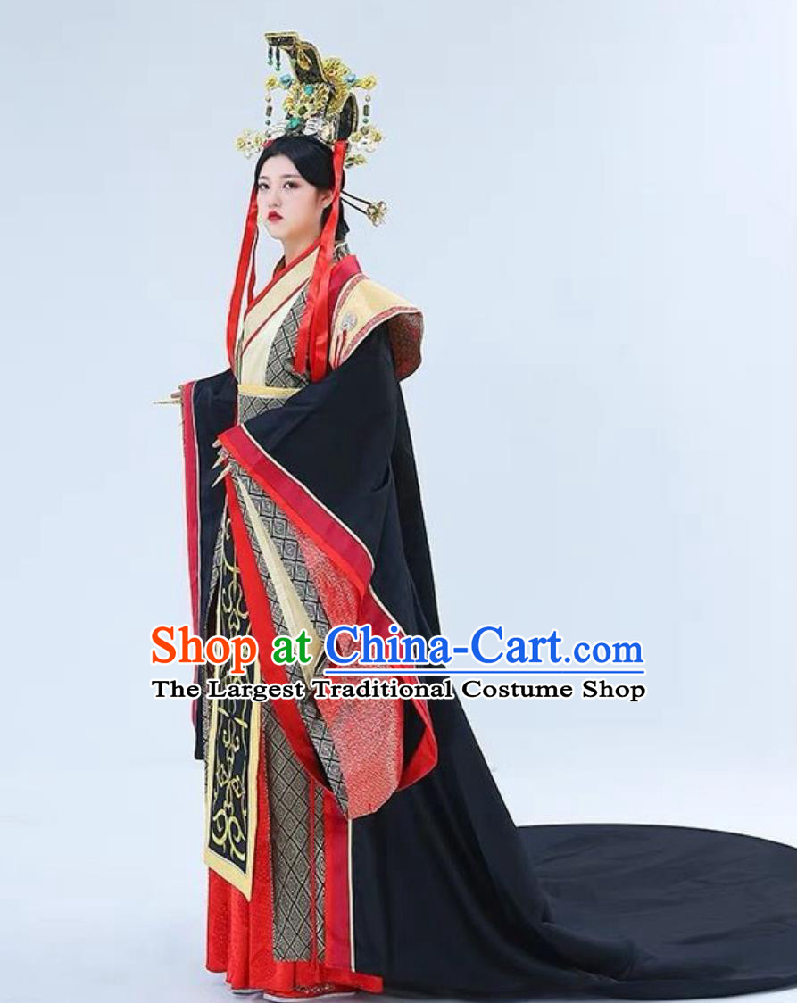 Traditional China Palace Empress Clothing Hanfu Online Buy Legend of Mi Yue Ancient Chinese Qin Dynasty Queen Costumes