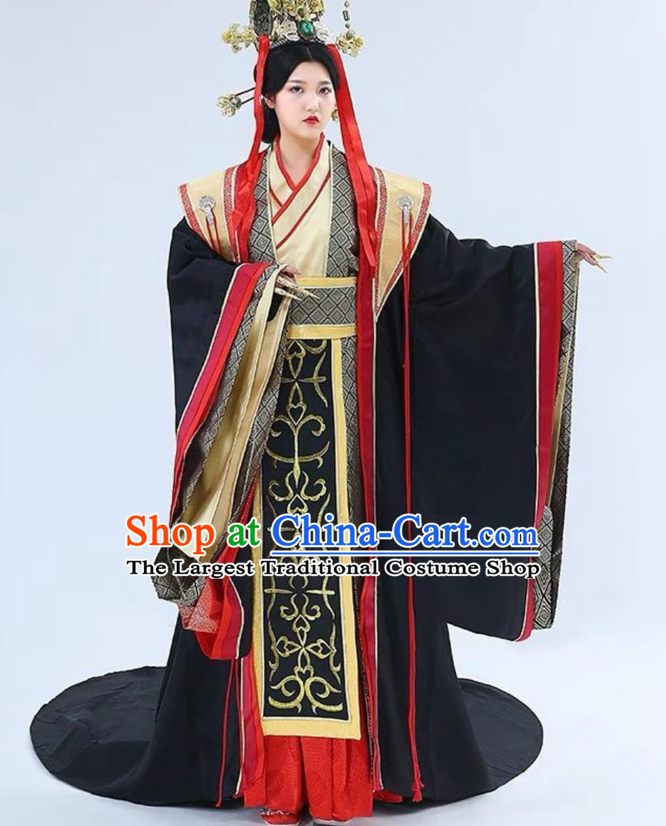 Traditional China Palace Empress Clothing Hanfu Online Buy Legend of Mi Yue Ancient Chinese Qin Dynasty Queen Costumes