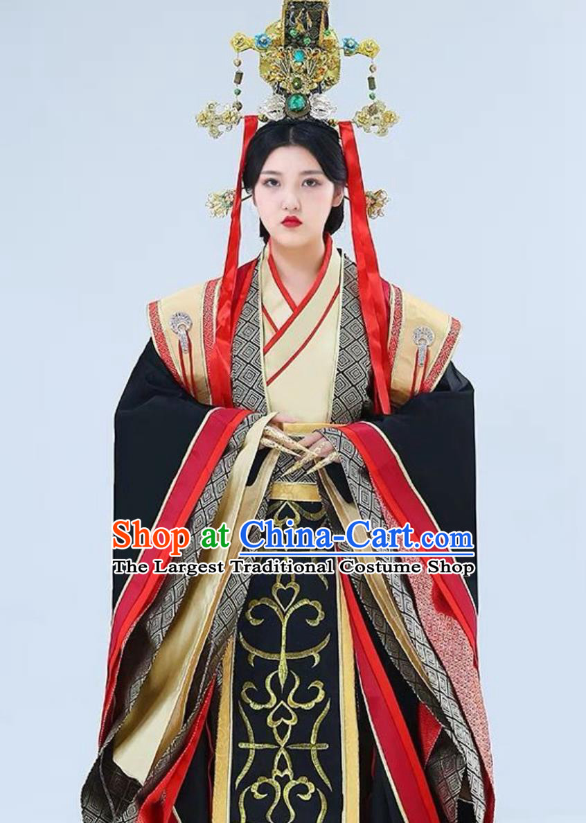 Traditional China Palace Empress Clothing Hanfu Online Buy Legend of Mi Yue Ancient Chinese Qin Dynasty Queen Costumes