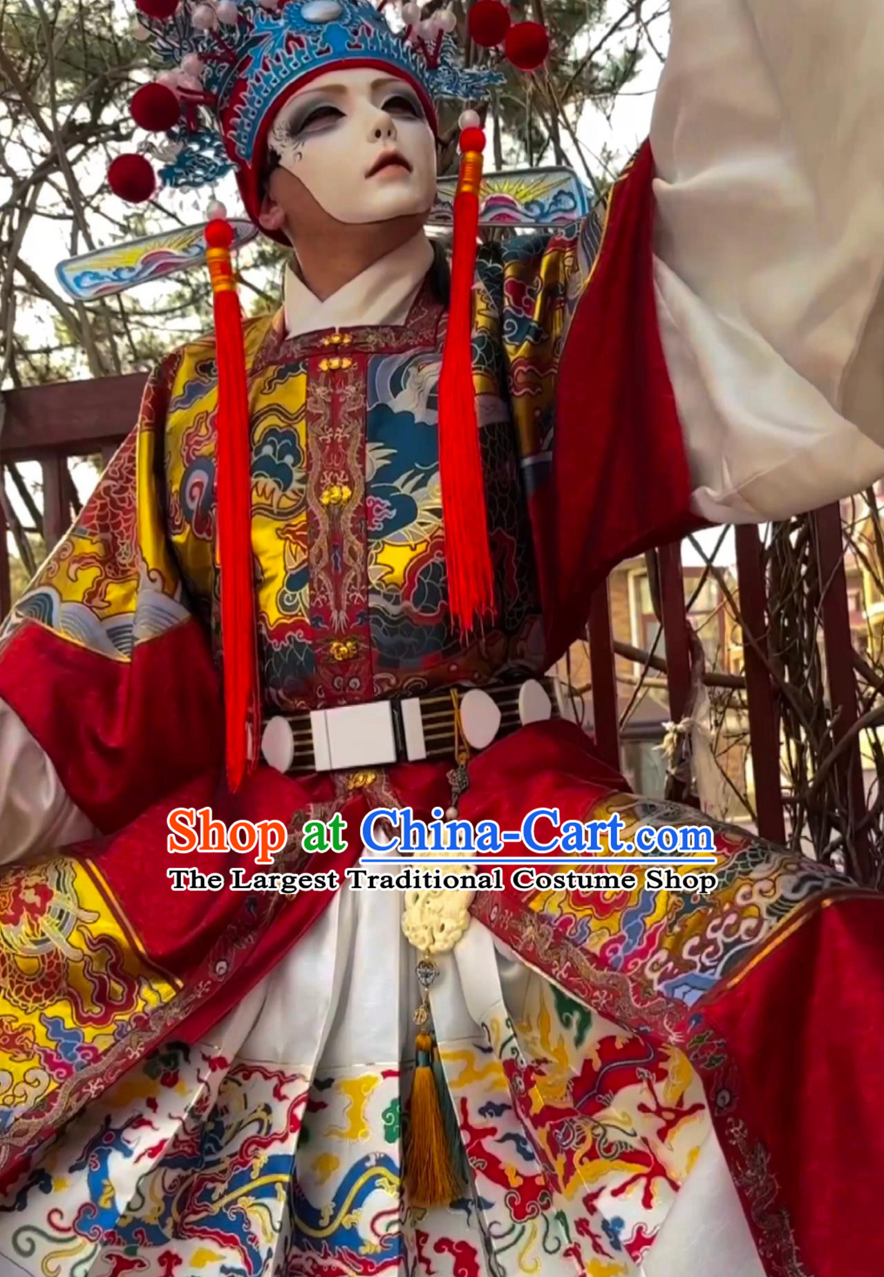 Ancient China Hanfu Chinese Ming Dynasty Royal Guards Robe Red Brocade Flying Fish Clothing