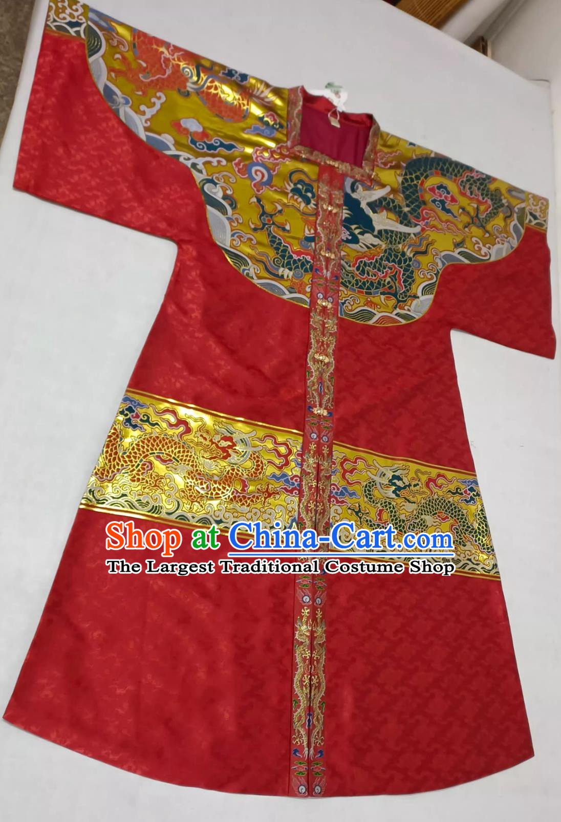 Ancient China Hanfu Chinese Ming Dynasty Royal Guards Robe Red Brocade Flying Fish Clothing