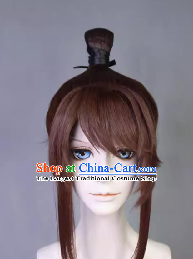 Code Name Iris Mobile Game Female Protagonist Cosplay Hair Bun Guangling Prince Hairstyle Wig Ancient Swordsman Headdress