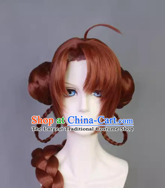 Code Name Yuan Mobile Game Sun Shangxiang Cosplay Wig Ancient Princess Hairpiece