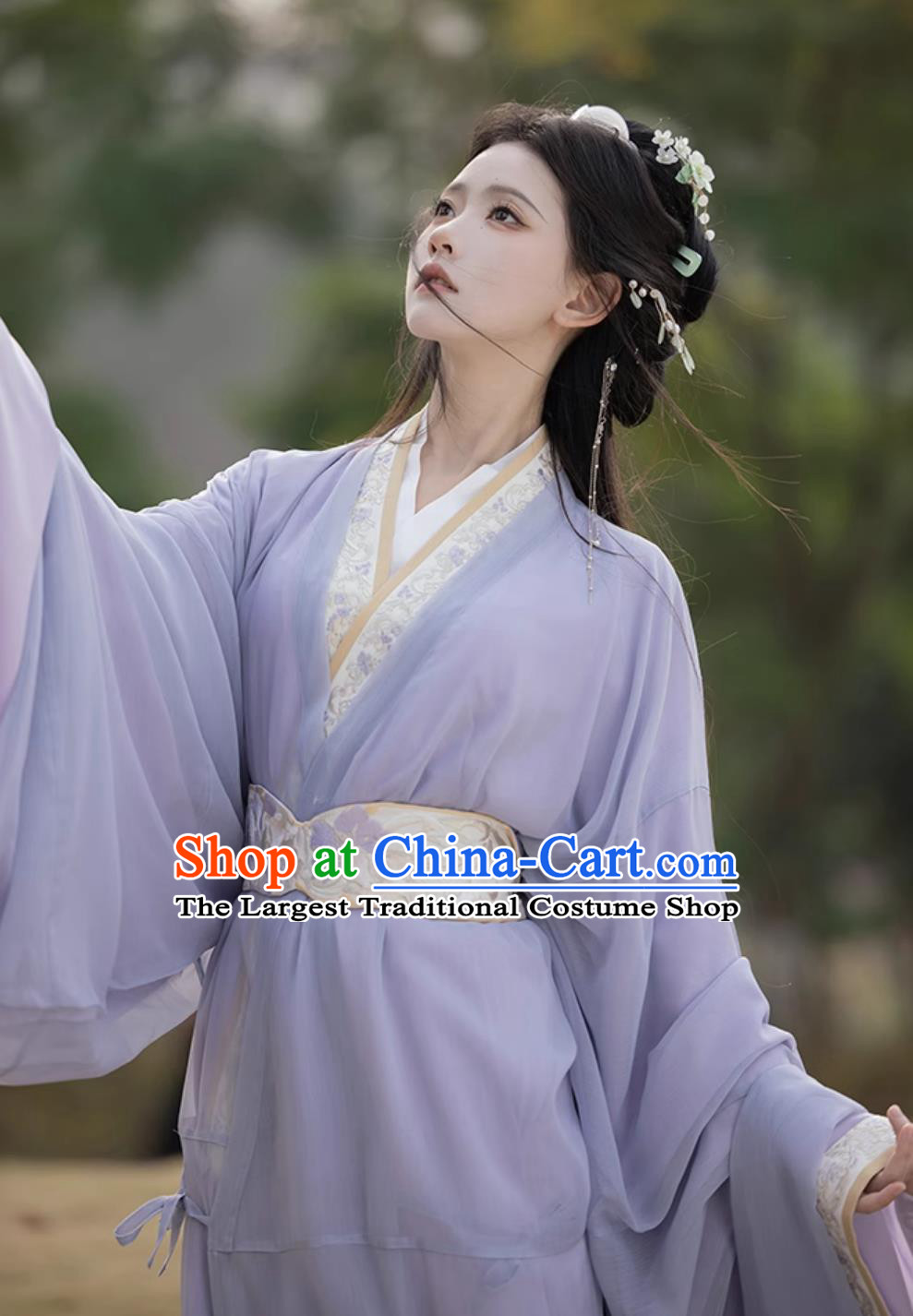 Ancient Chinese Princess Costumes Traditional Purple Warring States Robe China Woman Hanfu Clothing