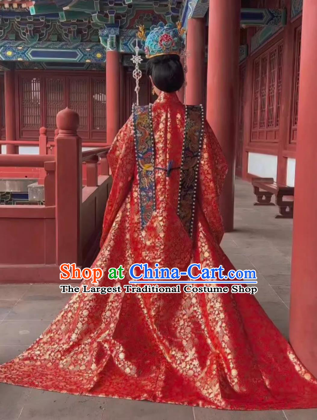 China Wedding Clothing Ancient Chinese Bride Costumes Hanfu Online Shop Traditional Ming Dynasty Empress Dresses Complete Set