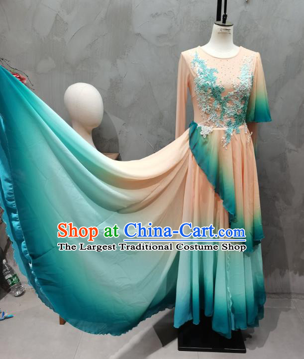 Female Classical Dance Costume Zui Qing Bo Dance Clothing China Dahlia Classical Dance Dress