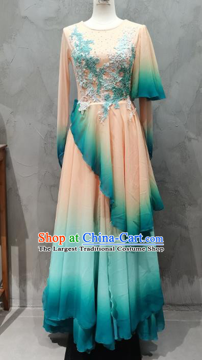Female Classical Dance Costume Zui Qing Bo Dance Clothing China Dahlia Classical Dance Dress