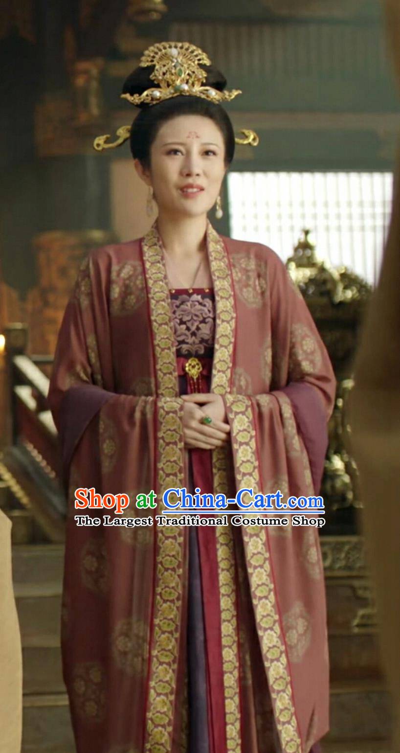 Chinese Traditional Tang Dynasty Empress Clothing TV Series The Promise of Chang An He Lan Yun Qi Dress Ancient China Hanfu